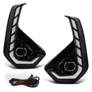 Axyaa LED DRL Toyota Hilux Revo 2024 2025 Daytime Running Lights Turn Signal Fog Lamps
