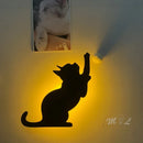 Axyaa Cat Sensor LED Night Light Wall Lamp for Room Lighting Deco