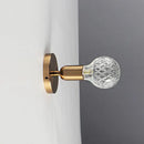 Axyaa Glass Wall Lamp: Modern Nordic Style Bedroom Living Room Kitchen LED Light