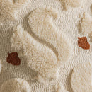 Axyaa Fall Leaf Squirrel Embroidery Pillowcase | Thanksgiving Sofa Decoration 45x45/50x50cm