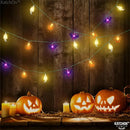 Axyaa Halloween Decorative Lights: Pumpkin Bat Ghost Indoor String Lights for Home Courtyard