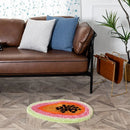 Axyaa Passion Fruit Bathroom Rug - Non-Slip Absorbent Cartoon Area Rug