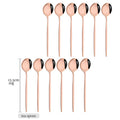 Axyaa Rose Gold Stainless Steel Cutlery Set - 12 Pieces