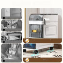 Axyaa Narrow Storage Cabinet: Multi-Tier Slim Organizer for Bathroom/Living Room