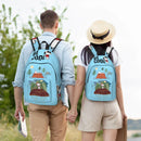 Axyaa Camping Backpack for Boys and Girls - Cartoon Dog Schoolbag Daypack