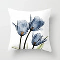 Axyaa Watercolor Flower Pattern Decorative Cushion Cover Sofa Pillowcase