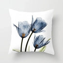 Axyaa Watercolor Flower Pattern Decorative Cushion Cover Sofa Pillowcase