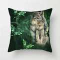 Axyaa Wildlife Wolf Decorative Pillow Sleeve for Home and Office Décor