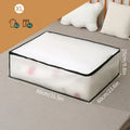 Axyaa Clear Window Clothes Storage Bag, Large Capacity Wardrobe Organizer