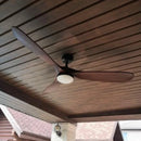Axyaa 60-Inch Industrial Vintage Wood Ceiling Fan with Remote Control