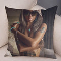 Axyaa Dark Gothic Tattoo Cushion Cover 45x45 cm
