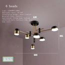 Axyaa Nordic Spider Jewel Chandelier Black Pendant Light LED