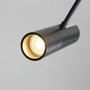 Axyaa Black LED Chandelier Pendant Light Adjustable Angle for Bedroom Study Bar