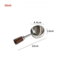 Axyaa Wooden Measuring Spoon Scoop Household Kitchen Tool with Long Handle