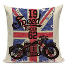 Axyaa Union Jack American Flag Throw Pillow Cases 45x45cm Square Top King Size