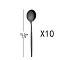 Axyaa Stainless Steel Cutlery Set - 10 Pieces of Mirror Flatware Tableware