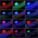 Axyaa RGB Ambient Lights 10-in-1 Car Atmosphere Lamps with USB Remote Control