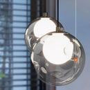 Axyaa Smoke Grey Glass Chandelier Pendant Light for Dining & Living Room Lighting