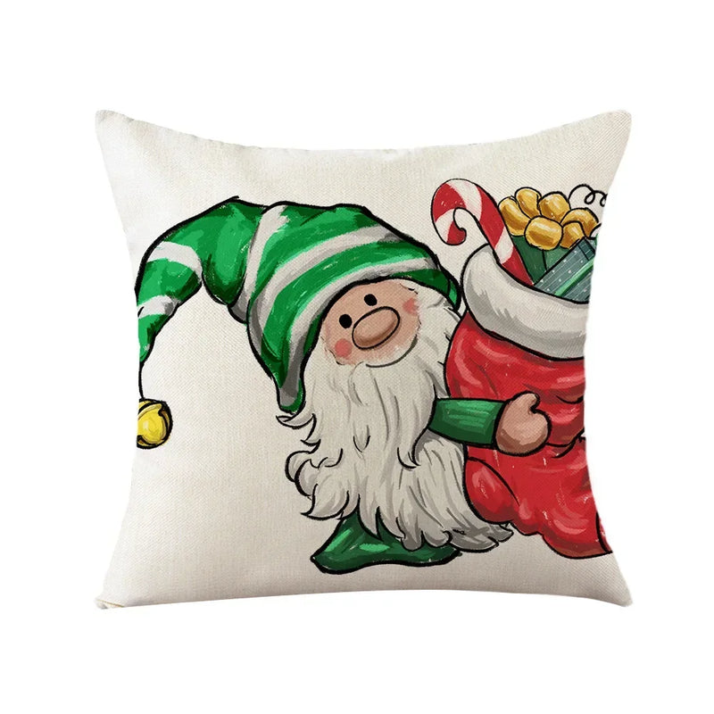 Axyaa Christmas Pine Branch Wreath Pillowcases 45x45 cm