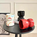Axyaa Bouquet Shape Ceramic Vase Home Decoration Floral Arrangement Accessories
