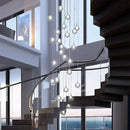 Axyaa Branch Chandelier for Living Room Staircase, Simple Bar Pendant Light for Shop Duplex Floor