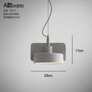 Axyaa Geometric Cement LED Pendant Light for Stylish Living Spaces