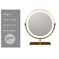 Axyaa LED Smart Touch Vanity Makeup Mirror - Dimmable, 360 Rotation, Tabletop Mirror