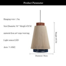 Axyaa Japanese Woven Cotton Pendant Light for Home Decor & Lighting