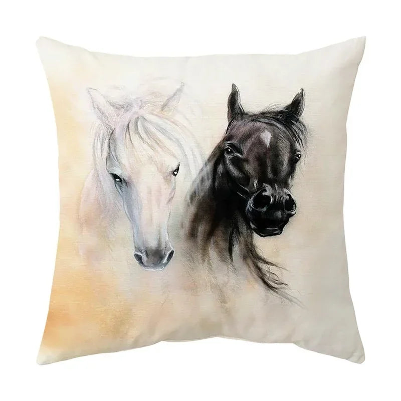 Axyaa Wild Animal Pillow Cover 45*45cm - Decorative Cushion for Living Room, Sofa, Car