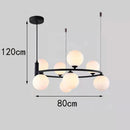 Axyaa Modern LED Chandeliers: Stylish Pendant Lights for Living and Dining Rooms