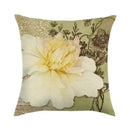Axyaa Floral Linen Pillowcase 45x45cm