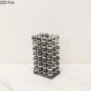 Axyaa Modern Geometric Stacked Vase Set for Chic Floral Arrangements