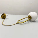 Axya Nordic Glass Ball Chandelier Pendant Lights Brass E14 Bar Lamp