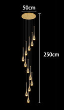 Axyaa Crystal Chandeliers LED Ceiling Lamp for Living Room