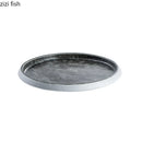 Axya Circular Ceramic Plate Set - Restaurant Tableware for Steak, Pasta, Sushi, Dessert