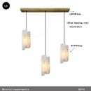 Axyaa Natural Cloud Copper Stone Chandelier for Staircase & Living Room