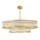 Axyaa Gold Crystal Chandelier: Modern Luxury Lighting for Home, Living Room, Bedroom