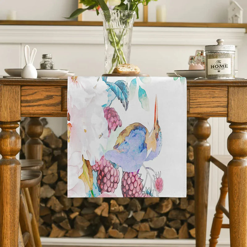 Axyaa Floral Table Runner for Kitchen Dining Decor