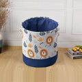 Axyaa Canvas Laundry Basket: Foldable High-capacity Waterproof Storage for Kids - Animal Design