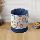 Axyaa Canvas Laundry Basket: Foldable High-capacity Waterproof Storage for Kids - Animal Design