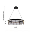 Axyaa Circular Pendant Light: Modern Nordic Style for Living, Dining, Bedroom