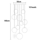 Axyaa Nordic Home Decoration Stair Chandelier Living Room Dining Room Indoor Lighting