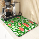 Axyaa Plant Leaf Absorbent Drying Mat for Kitchen Dishes & Cups