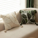 Axyaa Embroidered Floral Pillow Case - Light Luxury Decor Home Square Cushion Cover