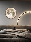 Axyaa Modern Moon LED Wall Lamp Indoor Lighting Fixture for Home Decoration