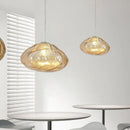 Axyaa Nordic Glass LED Pendant Chandeliers for Kitchen, Bedside, Staircase