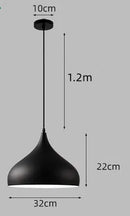 Axyaa Metal Pendant Light Industrial E27 Nordic Style for Kitchen Bar Dining Room