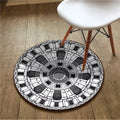 Axyaa Round Carpet Yoga Mat for Home Decor and Relaxation