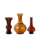 Axyaa Green Glass Geometry Vase for Home Decor and Flower Arrangements