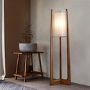 Axyaa Triangle Wood Stand Japanese Floor Lamp for Stylish Home Décor